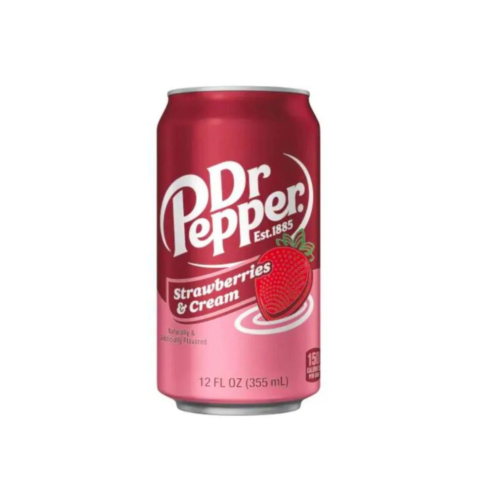 Dr Pepper Strawberries & Cream Soda 355ml